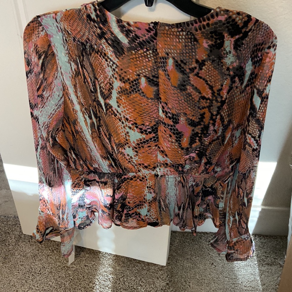 4SI3NNA Blouse Python print - Picture 8 of 9